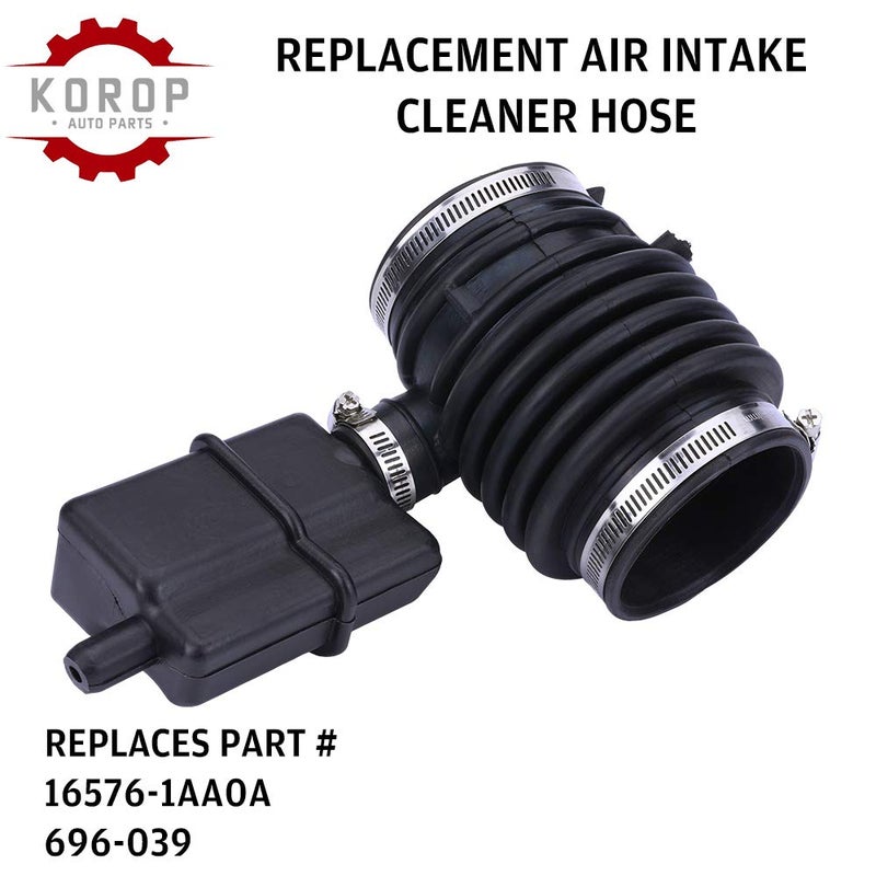KOROP Air Cleaner Intake Hose Replaces 16576-1AA1A 16576-1AA0A Fits Nissan Murano 2009-2013 and Quest 2011-2017 Fresh Air Duct Tube Hoses Replaces# 165761AA1A 165761AA0A 696-039 - Image 3